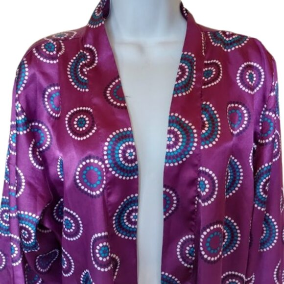 Purple Robe with Bold Psychedelic Print Size Small / Medium - Picture 2 of 5